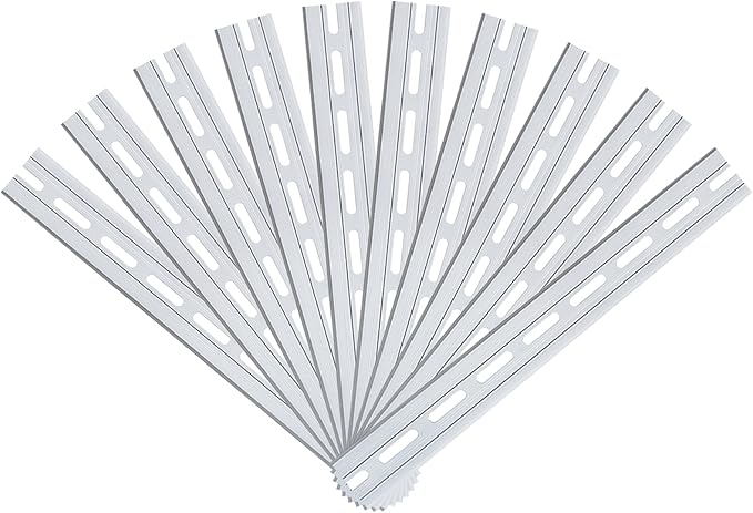 20 Piece Aluminum DIN Rails, 12 Inches Long, 35mm Wide, 7.5mm High, Top Hat Slotted DIN Rail with RoHS