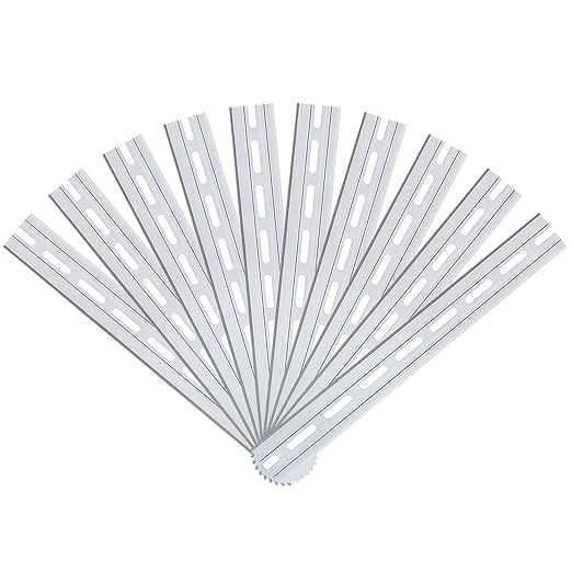 30 Piece Aluminum DIN Rails, 8 Inches Long, 35mm Wide, 7.5mm High, Top Hat Slotted DIN Rail with RoHS