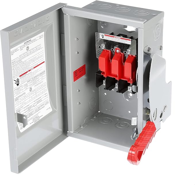 Siemens HNF361 30-Amp 3 Pole 600-volt 3 Wire Non-Fused Heavy Duty Safety Switches