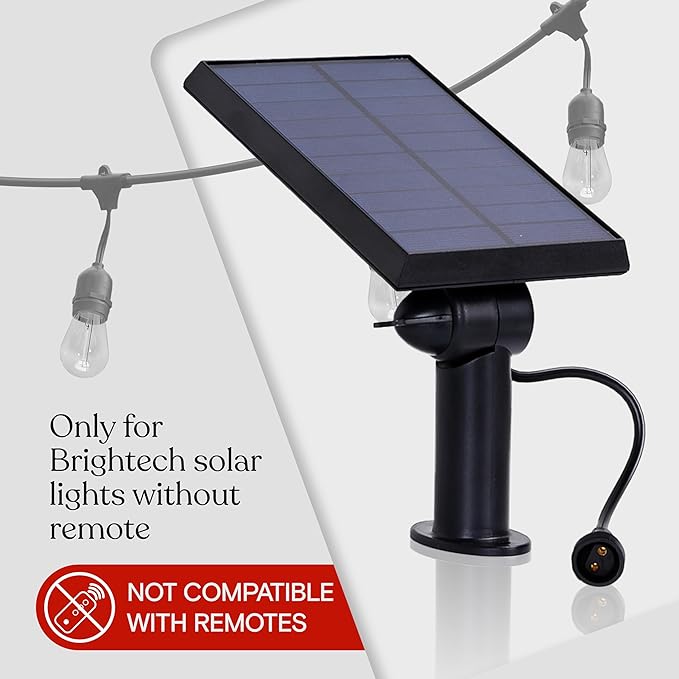 Brightech Ambience Pro Replacement Solar Panel - Compatible ONLY with Brightech 2W Solar-Powered Outdoor String Lights - Commercial Grade - 1 Solar Panel