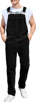 Overalls for Men Fashion Coveralls Work Utility Denim Women Bib Jumpsuit with Pockets