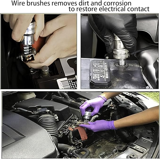 Battery Terminal Cleaners and Battery Terminal Anti Corrosion Washers Protector Fiber Washers,Battery Cleaner for Car Marine Battery
