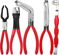 5-Piece Automotive Electrical Connector Removal Tool Set,Electrical Disconnect Pliers with Ergonomic Handle for Cars,Trucks & SUVs Fuel Line/MAF Sensor/Electrical Terminals/Lgnition Coil