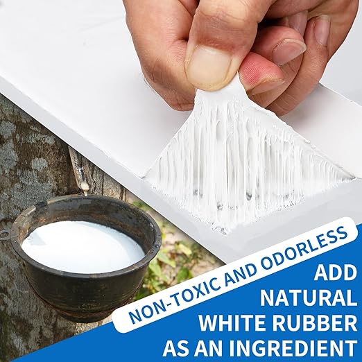 RV Roof Tape Waterproof,2 Inch X 50 Foot Leak Repair Sealant Tape,UV & Waterproof Butyl Tape for RV Roof,Window,Camper, Boat,Pipe Sealing White