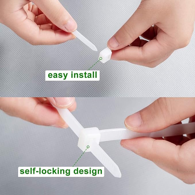 Extra long zip ties 36 inch white Large cable ties heavy duty outdoor use 250 lbs thick Nylon plastic Zipties 20pcs