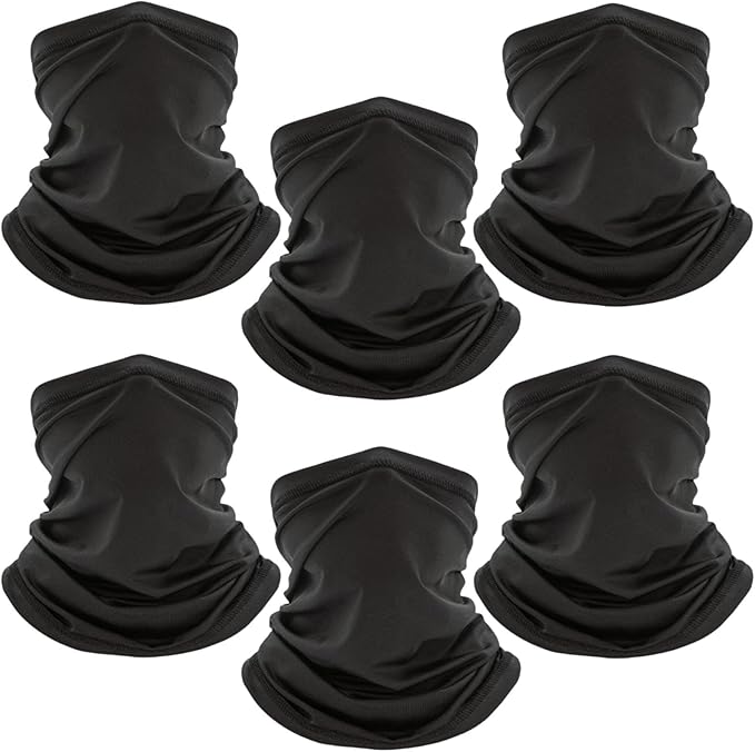 Neck Gaiter Face Mask: Scarf Gator Breathable Balaclava Cooling Cover Masks for Men Women