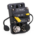Double 3/8" Stud 40 Amp Thermal Circuit Breaker, Surface Mount, 12V - 72V DC
