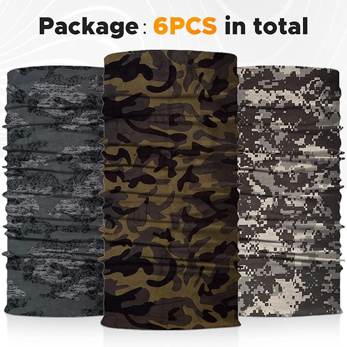JOEYOUNG Headwear, Bandana, Neck Gaiter Head Wrap Headband Balaclava Magic Scarf