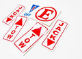 Vulcan Race Decal Pack SCCA, Battery Safety Off, Fire Extinguisher, Jack & Tow Up