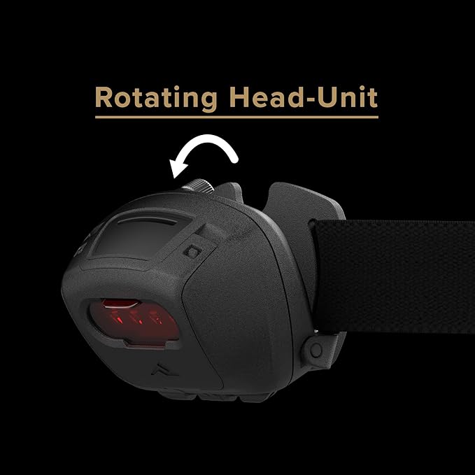Princeton Tec Quad 4 LED Tactical Headlamp, Black
