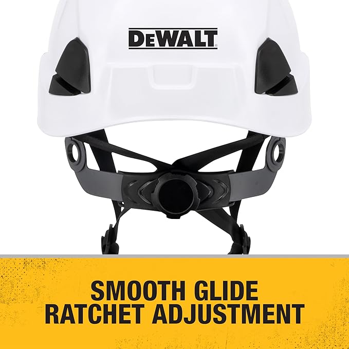 DEWALT DPG22V White Type II Class C 4-Point Ratcheting Vented Safety Helmet