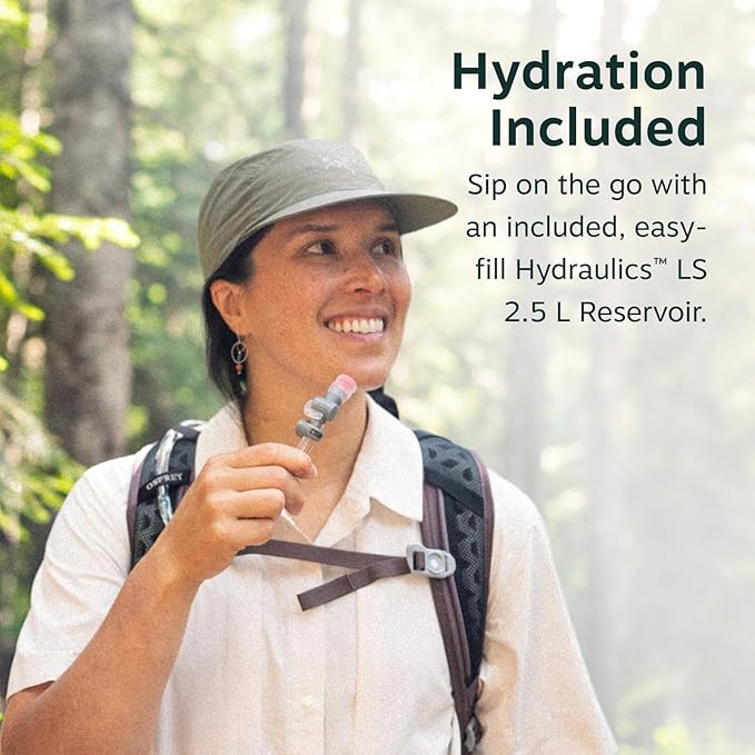 Osprey Sportlite Lightweight Hiking Backpack with Hydraulics Reservoir for Men & Women - Everyday Hydration Travel Bag