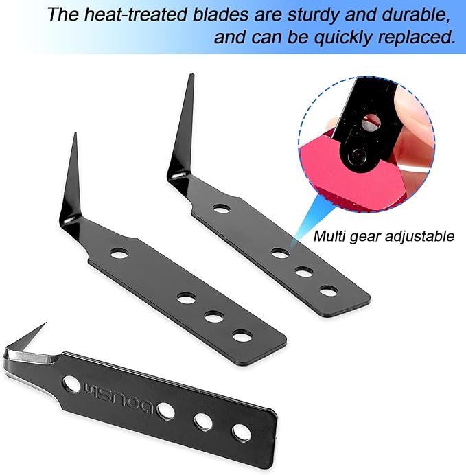 Windshield Removal Tools Universal Car Windscreen Quick Release Cold Knife Windshield and car Window Glass Urethane Scraper Tool Set，7-Piece Set