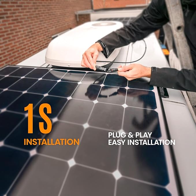 6-in-1 Solar Panel Connector Kit Solar Connector to DC5521 7909 8020 XT60 EC5 Solar Panel Multi Connector Cable Portable Heavy-Duty Weatherproof for RV Power Staion Generator (6.6ft)