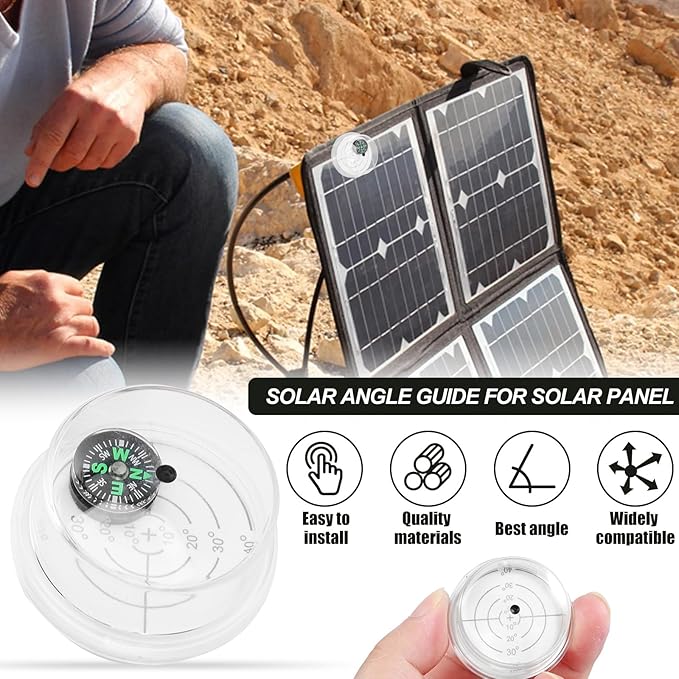 1Pc/2Pcs Solar Angle Guide for Solar Panel, Solar Tracker Tool, Solar Angle Finder, Solar Panel Angle Finder, Solar Angle Adjust Meter, Sun Angle Finder Guide, Solar Angle Finder (2)