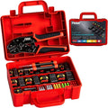 PEBA Waterproof Automotive Electrical Connectors Kit, Automotive Male/Female 1/2/3/4-Pin & Connector Plug and Ratchet Crimping Tool AWG 22-14, Ideal for Cars, Motorcycles & Boats | Pin Removal Tool