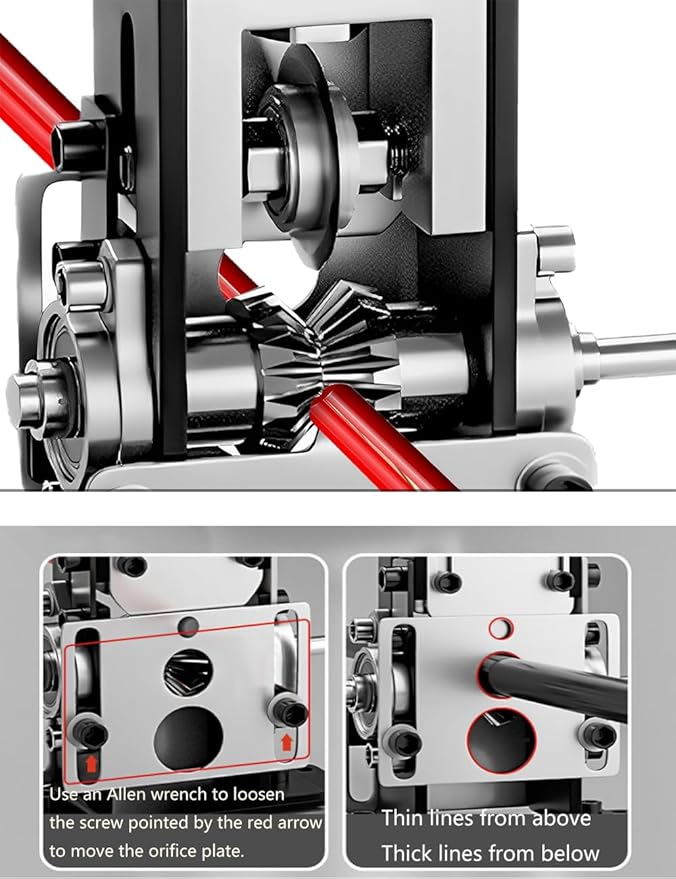 Manual Wire Stripping Machine Gauge Wire 0.06-1 inches,Scrapping Copper Wire Peeler Machine,Drill Powered Hand Crank Wire Stripper Tool for Scrap Copper Recycling