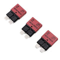 DC 12V 10 Amp Auto Reset Fuse Circuit Breaker ATO/ATC Low Profile Blade Self Resetting Fuses Breakers 10A for Car RV Automotive Solar Motors Boat Marine - UL Certified - 3 Pack