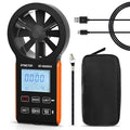 BTMETER Anemometer CFM Wind Meter, Air Flow Gauge Measure Wind Speed 0.3~30m/s, Monitor Airflow Volume 0-999900 ft3/min for HVAC Duct Air Vent, Touch-Screen Windometer 6000GH
