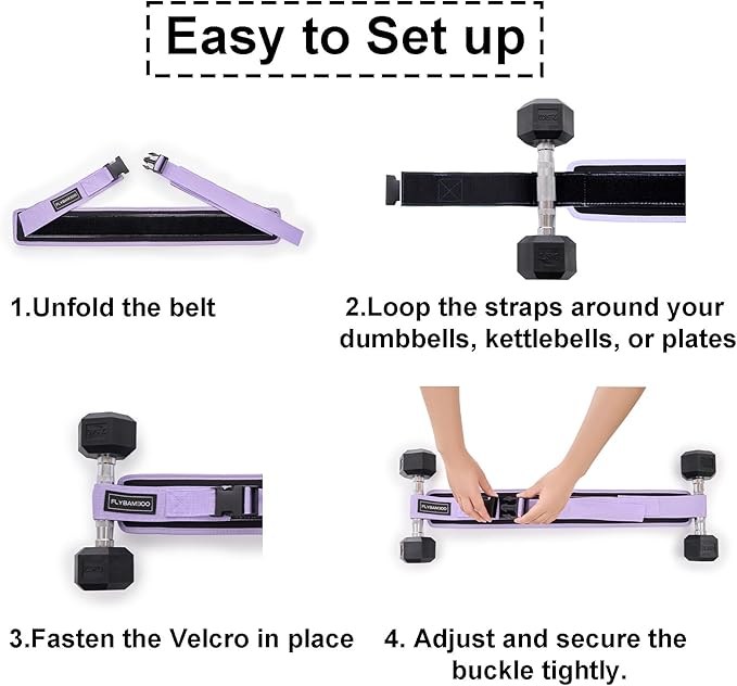 Hip Thrust Belt for Dumbbells,Booty Belt for Hip Thrust Slip-Resistant Padding