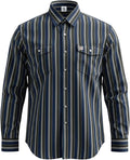 WoahBros FR Shirts for Men, 8oz Midweight Flame Resistant Welding Shirt, 100% Cotton, Pearl Snap Buttons - CAT2/NFPA2112