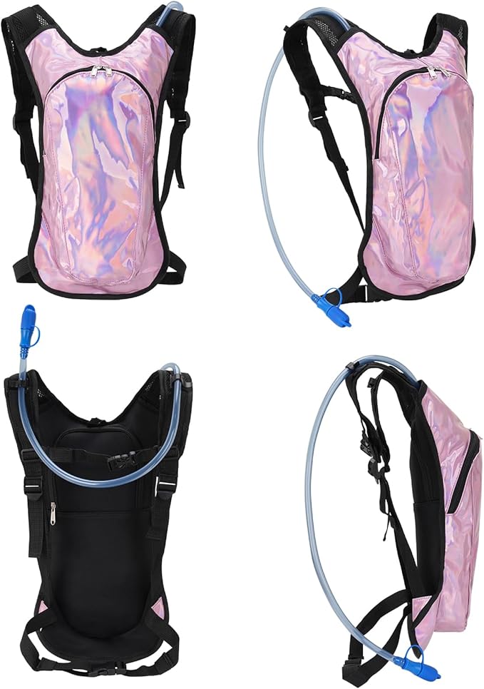 Roptat Hydration Backpack Pack with 2L Hydration Bladder - Lightweight Water Backpack Water Pouch for Women Men Running Riding Biking Music Festival