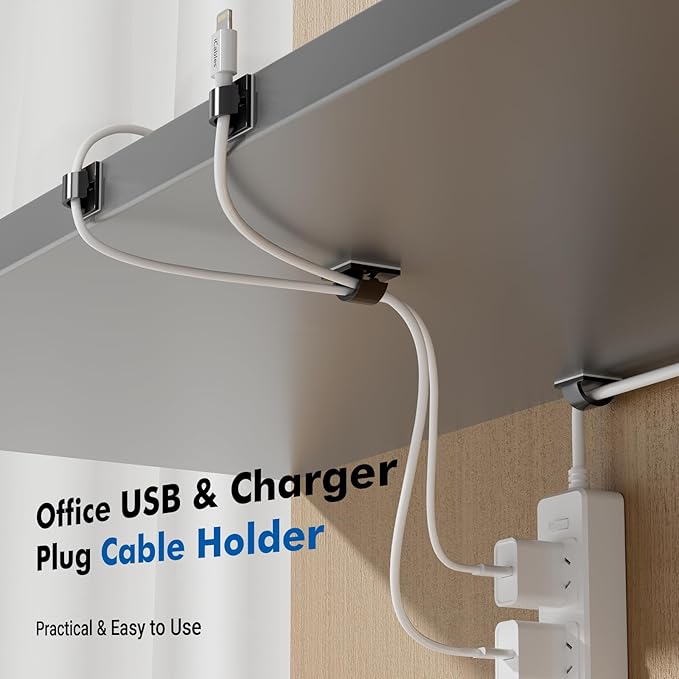 60Pcs Adhesive Cable Clips, Black Small, Cord Holder, Cord Clips for Dash cam, Ethernet Cable, Christmas Lights, USB, Phone Chargers, The Wall, Desk, nightstand, Car