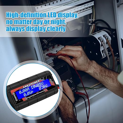 150A Watt Meter Power Analyzer, High Precision RC with Digital LCD Screen for Voltage (V) Current (A) Power (W) Charge(Ah) and Energy (Wh) Measurement
