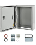 Waterproof Electrical Enclosure 16 x 12 x 6, Outdoor Electrical Box Weatherproof, Electrical Junction Box with Reinforced Lock