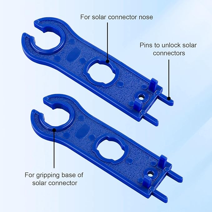 Solar Connectors - 20Pairs / 40PCS Solar Panel Connector Male Female with Dual Spanners IP67 Waterproof