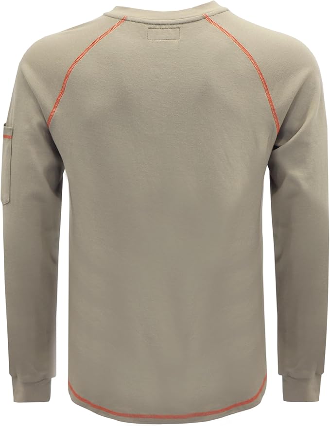 VATRENUS FR Shirts Henley 5.5oz 100% Cotton Flame Resistant Long Sleeve T-Shirts