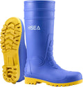 HISEA Men's Steel Toe Rain Boots PVC Rubber Boots, Waterproof Garden Fishing Outdoor Work Boots, Durable Slip Resistant Knee Boots for Agriculture and Industrial Working
