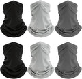 6 Pack Neck Gaiter, UV Protection Cooling Breathable Face Mask, Hiking Scarf for Men Women