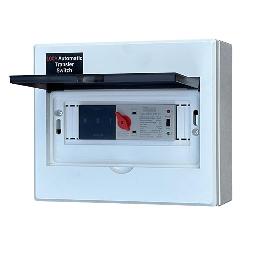Automatic Generator Transfer Switch 100A 3P 4-Wire 120/240V Automatic/Manual Generator Transfer Switch Ensures Stable Power Transmission, Easy to Use