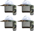Hard Hat Sun Shade, High Visibility Sun Visor Neck Shade with Reflective Strip, Full Brim, Man & Woman (Hard Hat Not Included), Camo, 4 Pack