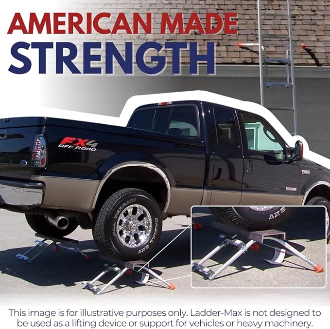 Ladder Stabilizer, American Made Heavy Duty Standoff Fits Most Ladders, Secure Roof and Wall Extension Accessory, Gutter Protection Tool, 25 Years Proven Safety, 5 Year Limited Warranty