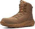 NORTIV 8 Men's Composite Toe Work Boots – 8'' Lightweight ASTM F2412-24 & ASTM F2913-24 Safety Boots with Side Zipper for Construction & Warehouse, Metrostrike-Nano