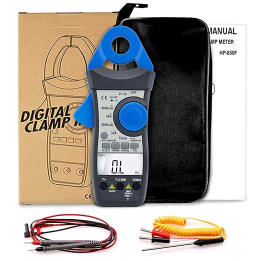 Digital Clamp Meter Multimeter, AIOMEST 1mA Sensitive Digital Low Current Clamp Multimeter, AI-870K AC/DC Current Voltage Resistance Clamp-on Multites