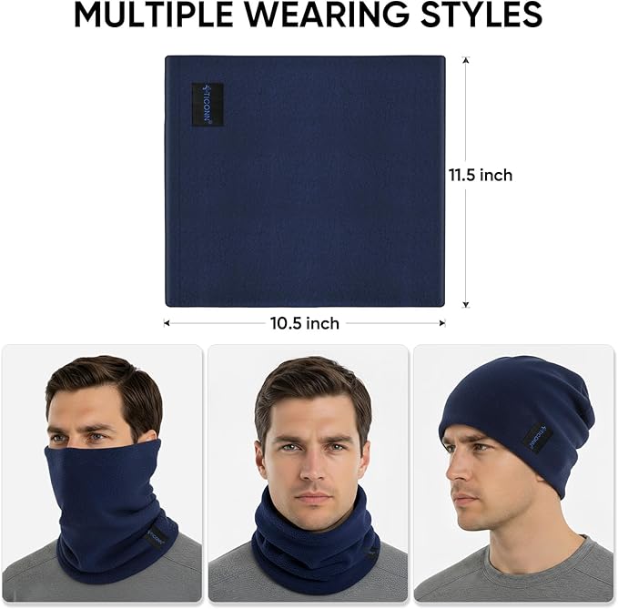 TICONN Neck Gaiter Face Cover Scarf, Neck Warmer Breathable Sun & Wind-proof for Skiing Fishing Hiking Cycling