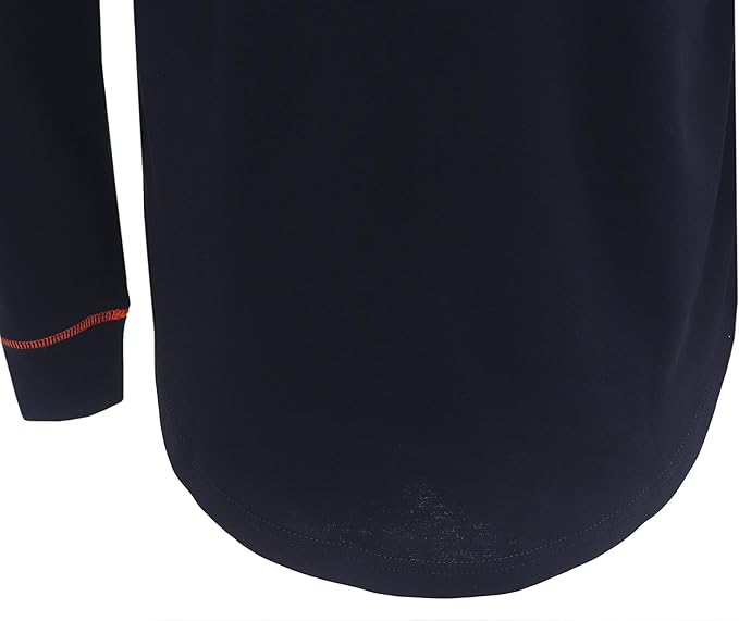 BOCOMAL FR Shirts for Men Lightweight Crew Long Sleeve Flame Resistant/Fire Retardant Shirt…