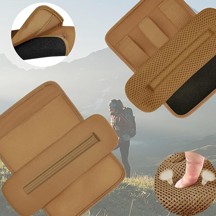 ZINMARK 2Pcs Thick Cushioned Shoulder Pads, Anti-Slip Design and Breathable Mesh Pads for Shoulder Strap,Soft and Comfortable
