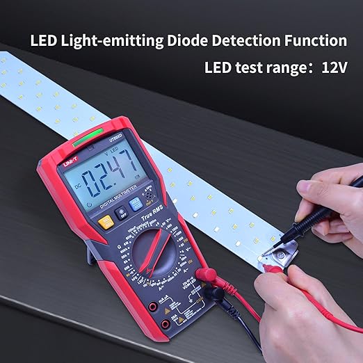 UNI-T UT89XD Digital Multimeter Tester, TRMS 6000 Counts AC DC 1000V Multimetro Volt Ohm Meter Automotive Electrical Capacitance Multimeter, Measures Current Temperature NCV Resistance