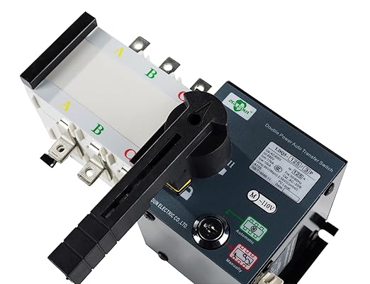 110V AC Automatic Transfer Switch 50/60HZ Dual Electronic Power Controller Electrical Type 3 Pole 63A