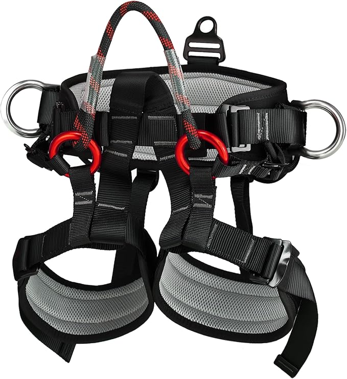 Climbing belts, Thicken Professional Large Size Safety Seat Belts for Tree Climbing, Rescuing Work, Rappelling