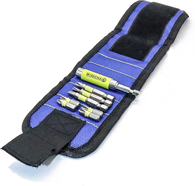 Magnetic Wristband for Tools - Premium Tool Belt for Holding Screws Nails with Powerful Magnets, Birthday Gifts for Men, Cool Gadgets Stuff Gifts for Family