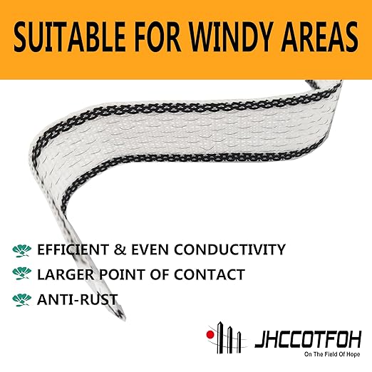 Electric Fence Polytape, 5 Strands of Electrical Conductors Poly Electric Fence Tape, 656 Feet Roll