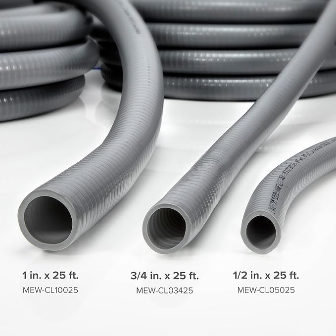 Maxxima 1 in. x 25 ft. Flexible PVC Non Metallic Liquid Tight Electrical Conduit 25 Foot Roll