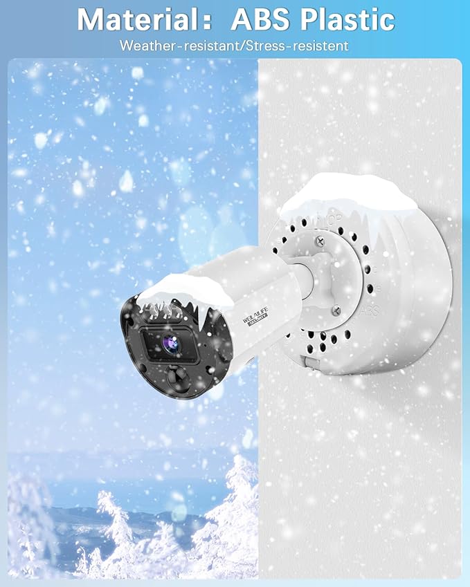 【ABS IP54 Waterproof】 Universal Bullet Security Camera Junction Box, Outdoor CCTV IP Cameras Mounting Bracket, Hide Cable Junction Base Boxes for Surveillance Camera