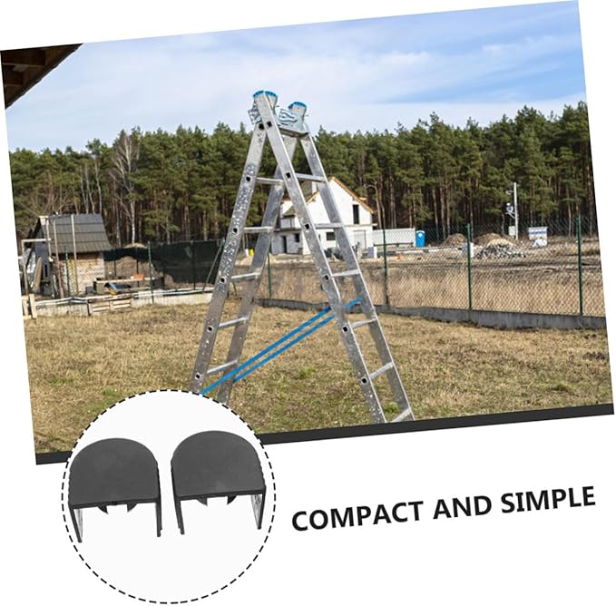 4pcs Non-Slip Ladder Caps Ladder Foot Protection Cushion Enhanced Safety for Telescopic Folding Thickened Aluminum Alloy with Fit
