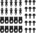 Nilight 35PCS Engine Under Cover Splash Shield Guard Body Bolts Bumper Fender Liner Push Retainer Fastener Rivet Clips Extruded U-Nuts for Infiniti G35 G37 FX35 FX45 EX35 Nissan 370Z 350Z